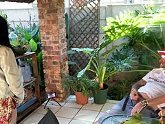 Stepsis and I Mutual Masturbate Outdoor Close-Up Skirt Lifted