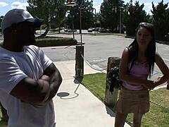 rhianna ryan spreads cheeks for black cock anal n deepthroat on bed