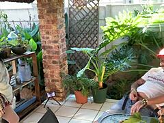 Stepsis and I Mutual Masturbate Outdoor Close-Up Skirt Lifted