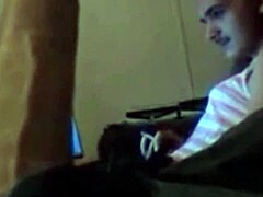 sissy trainee masters sucking thick 8-inch cock in session