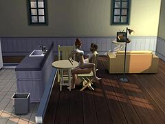 innocent stepsis bounces wildly on bro's lap like a naughty pony at the desk