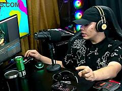 Victoria Camargo's sensual strip ignites raging hard-on in public podcast!