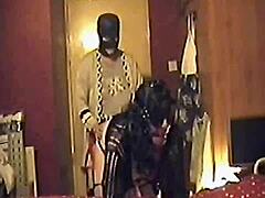 girlfriend pegs boyfriend's sissy ass on cam while he cums humiliated