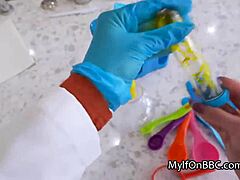 i can't stop riding this colleague's massive black cock in lingerie for science