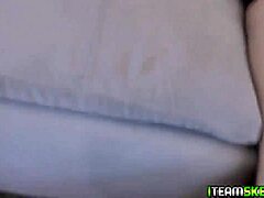 horny brunette babe kiara edwards slurps girthy cock deeply