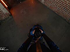 dude lucy in fallout cosplay sucks deep and rides anal in vr conk pt 1