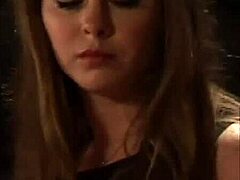 Tears Flow as Handcuffed Blonde Slave Endures Whipping and Total Bed Domination!