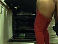 Fucked Girlfriend's Stepmom Kitchen Creampie in Her Ass!