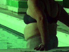i spot this chubby mature mommy at the pool then invite her up for rough doggystyle creampie...