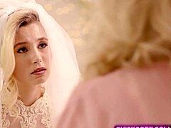 Horny young bride carolina sweets tribs and licks grandma julia ann's big tits relentlessly