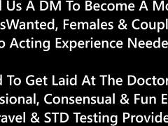 doctor aria nicole and tampa glove up in latex for close-up hospital fetish backstage