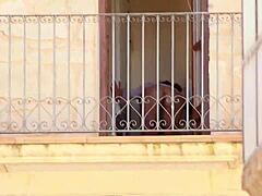 neighbor catches me in lingerie and blackmails me to upload this spying video now!