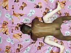 enrrabando essa braquinha albina branquinha com pauzão