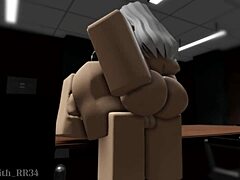 Office Follower Submits to Doggystyle Creampie and Cowgirl Ride