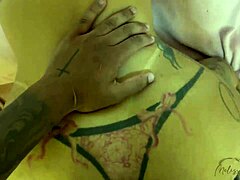 big black chocolate cock barebacks tattooed milf stepmom creampie