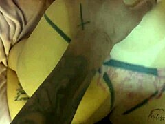 big black chocolate cock barebacks tattooed milf stepmom creampie