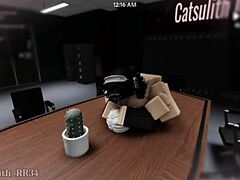 Office Follower Submits to Doggystyle Creampie and Cowgirl Ride