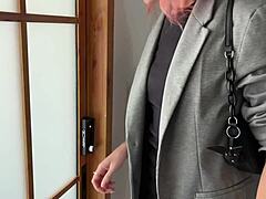 redhead teen in pantyhose trembles bound under fetish feet