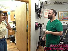 Wow Mara Luv's Latex Tits Shaved Pussy Backstage Close-Up!