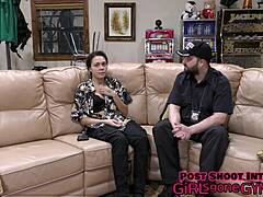 Wow Mara Luv's Latex Tits Shaved Pussy Backstage Close-Up!