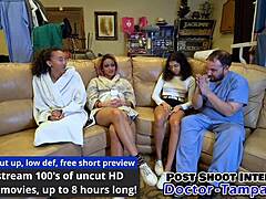 dr tampa examines genesis latex gloves gyno shaved pussy gaping natural tits EXAM