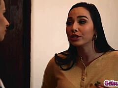 Karlee Grey tongues and fingers Jillian Janson deep while sucking big tits in squirting lesbian orgy