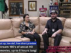 Wow Mara Luv's Latex Tits Shaved Pussy Backstage Close-Up!