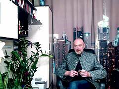 filming elderly secretary's pussy elasticity test from one camera angle