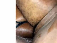 oiled black ass tempts then big dick stirs deep in fat pussy intrigue