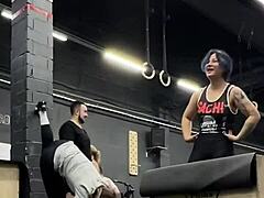 my usual crossfit workout turns into sweaty solo pussy play session