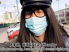 Shemale ladyboy ready for public outdoor porn shooting vlog