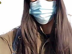 Shemale ladyboy ready for public outdoor porn shooting vlog