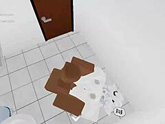 Guy pounds random slut hard in roblox condo part one