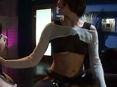 i'm playin' with my smokin' hot latex lesbian friend's fake tits n heels