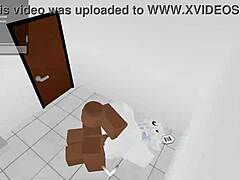 Guy pounds random slut hard in roblox condo part one