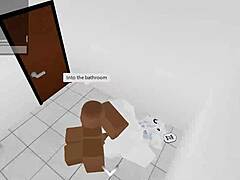 Guy pounds random slut hard in roblox condo part one