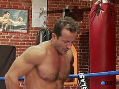🥊 boxing student rides coach hard in ring doggystyle to cumshot! 💦