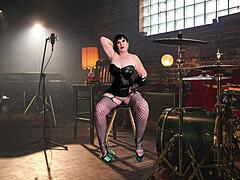 granny carmen teases in bodystocking then bbw gets missionary creampie 🍑🔥💦