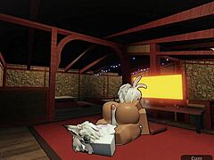 bunny whore takes hard fuck in roblox studio