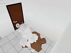 Guy pounds random slut hard in roblox condo part one