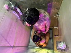 Hubby hides camera suspects friend fucks me bathroom real homemade creampie