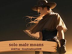 hear this guy moan hard as he strokes solo to orgasm