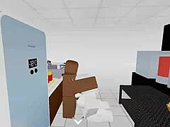 Guy pounds random slut hard in roblox condo part one