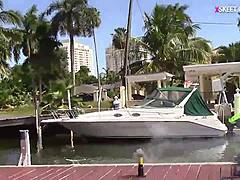 imagine lovely teen sluts sharing monster cocks outdoors...