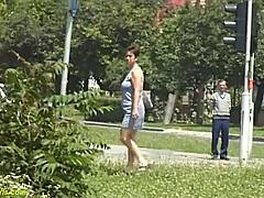 ever seen a hungarian redhead bbw milf unleash her golden shower fetish outdoors?