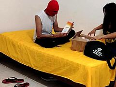 Doll gets pounded hard by lonely guy after days without sex, homemade latina action in lingerie roleplay