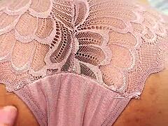 guy hurriedly bends asian homemade babe doggystyle pants half off