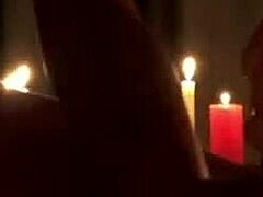 oiled brazilian girls with huge tits kiss and fuck in young latina threesome