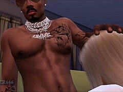 Hooker Deepthroats Thug's Big Black Cock Rough Oral Cumshot