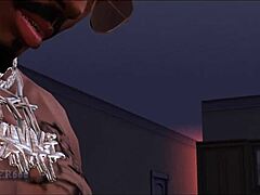 Hooker Deepthroats Thug's Big Black Cock Rough Oral Cumshot